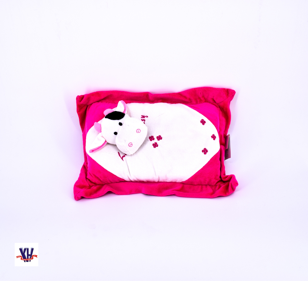 Pillow with cow head