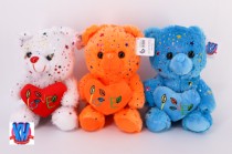 25CM SOFT BEAR 4 CLRS